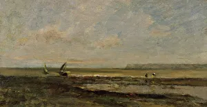 Daubigny Charles Francois Prints: Beach Scene, after 1854. Creator: Charles Francois Daubigny