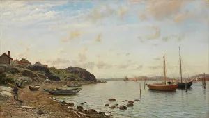 Berndt Lindholm Prints: Beach scene, 1882. Creator: Berndt Lindholm