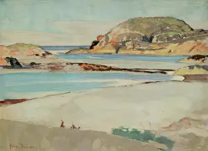 Sandy Prints: A Beach Scene, 1900-1924. Creator: John Duncan