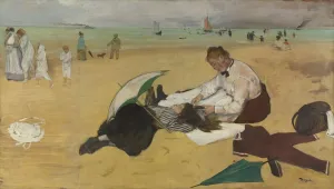 Health Resort Prints: Beach Scene, c. 1869. Artist: Degas, Edgar (1834-1917)