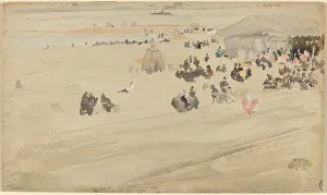 Whistler J Mcneill Prints: Beach Scene, probably 1885. Creator: James Abbott McNeill Whistler