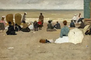The Beach of Scheveningen, 1900. Creator: Arntzenius, Floris (1864-1925)