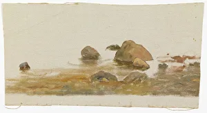 Beach stones, exercise. Creator: Oscar Kleineh