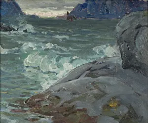 Ocean Prints: Beach. Study from North Norway, c1900s. Creator: Anna Katarina Boberg