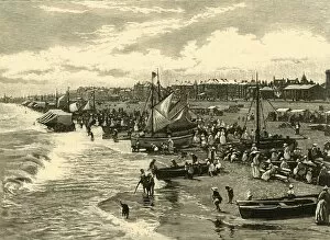 Popular Gallery: The Beach, Yarmouth, 1898. Creator: Unknown