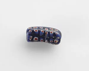 Cylinder Collection: Bead, cylindrical, a little bent, 1st century. Creator: Unknown