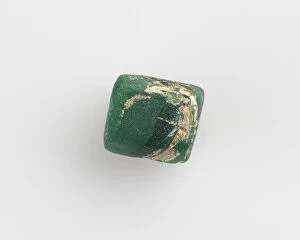 Jewelry And Ornament Gallery: Bead, flattened tubular, Ptolemaic Dynasty or Roman Period, (1st century B.C.?)