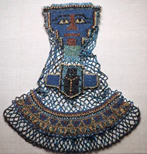 Mummy Prints: Bead Net Mummy Shroud, Egypt, Late Period, Dynasty 26 (664-525 BCE). Creator: Unknown