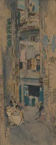 Bead Stringer Prints: Bead Stringers, Venice, c1904. Artist: Thomas Robert Way