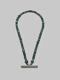 Beaded Necklace with Bar Pendant, A. D. 300 / 700. Creator: Unknown