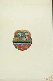Ladys Prints: Beaded Purse, c. 1937. Creator: Ann Gene Buckley