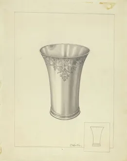 Winter Charlotte Prints: Beaker, 1935/1942. Creator: Charlotte Winter