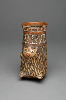 Rodent Prints: Beaker Molded in the Form of a Costumed Figure or Animal, 180 B. C. / A. D. 500