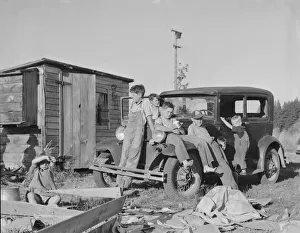 Bean pickers children came from Kansas, Nebraska... near West Stayton, Marion County, Oregon, 1939 Creator: Dorothea Lange