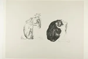 Desert Island Prints: The Bear, from Alpha and Omega, 1908/09. Creator: Edvard Munch