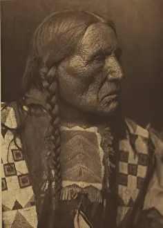 Plait Prints: No Bear, Atsina, 1908. Creator: Edward Sheriff Curtis