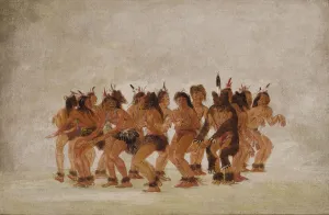 George Catlin Prints: Bear Dance, Preparing for a Bear Hunt, 1835-1837. Creator: George Catlin