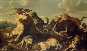 Attack Prints: Bear Hunt, 1630. Creators: Jan Wildens, Paul de Vos