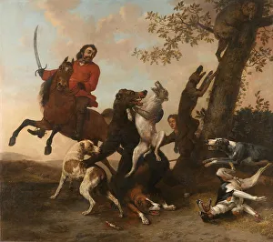 Biting Prints: Bear Hunt, 1649. Creator: Paulus Potter