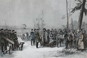 Alexander Nikolayevich Collection: The Bear Hunt of Tsar Alexander II, 1858-1860
