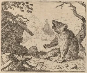 Aldret Van Everdingen Prints: The Bear Sent as Messenger, probably c. 1645 / 1656. Creator: Allart van Everdingen
