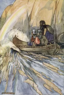 Flowing Prints: Bear us swiftly, Boat of Mananan, to the Garden of Hesperides, c1910. Artist