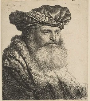 Bearded Man in a Velvet Cap with a Jewel Clasp, 1637. Creator Bearded Man in a Velvet Cap with a Jewel Clasp, 1637. Creator