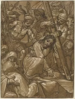 Andrea Andriano Gallery: The Bearing of the Cross, 1580s. Creator: Andrea Andreani