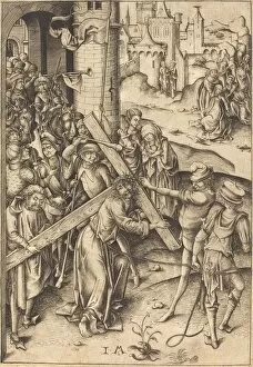 The Bearing of the Cross, c. 1480. Creator: Israhel van Meckenem