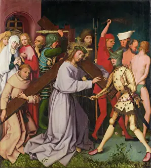 Crucifix Prints: Bearing of the Cross, (Entombment Destroyed)