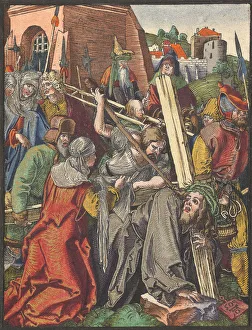 Metro Prints: The Bearing of the Cross, from the Small Woodcut Passion. n. d. Creator: Albrecht Durer