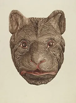 Laura Bilodeau Prints: Bear's Head, c. 1939. Creator: Laura Bilodeau