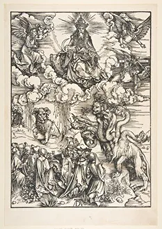 Beasts Prints: The Beast with Two Horns Like a Lamb, from The Apocalypse. n. d. Creator: Albrecht Durer