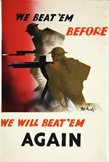 We beat em before. We will beat em again, World War II poster, between 1939 and 1946