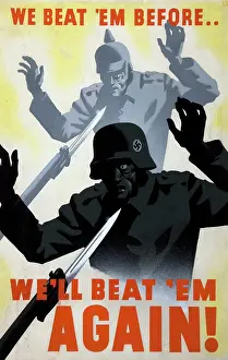 Success Prints: We beat em before..We'll beat em again!, WWII poster, between 1939 and 1945