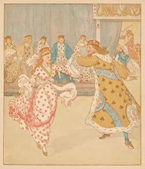 Book Illustration Gallery: And beat the Knave full sore, 1880. Creator: Randolph Caldecott