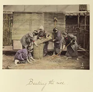 Beating Prints: Beating the Rice, about 1873-1883. Creator: Shinichi Suzuki I