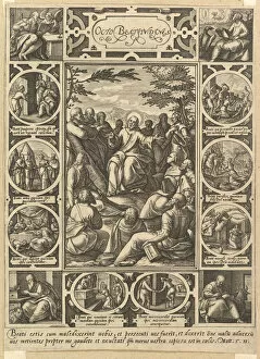 Congregation Gallery: The Eight Beatitudes, ca. 1578. Creator: Hendrik Goltzius