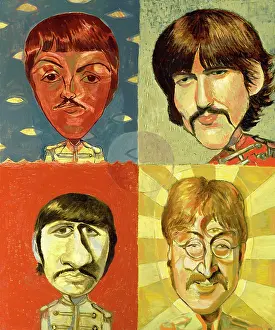 Music Industry Prints: The Beatles. Creator: Dan Springer