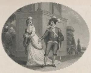 Romance Prints: Beatrice and Benedick (Shakespeare, Much Ado About Nothing, Act 4, Scene 1), Au