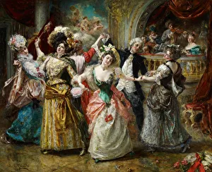 Evening Society Prints: The Beau at the Soiree. Artist: Garrido, Eduardo Leon (1856-1949)