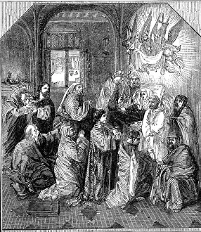 The Beaucousin Collection at the National Gallery - The Death of the Virgin'... 1860. Creator: Unknown. The Beaucousin Collection at the National Gallery - The Death of the Virgin'... 1860. Creator: Unknown