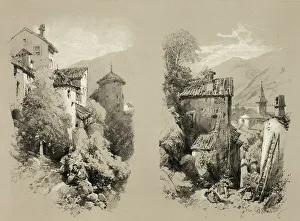 Beaufort and Serves, from Picturesque Selections, 1860. Creator: James Duffield Harding
