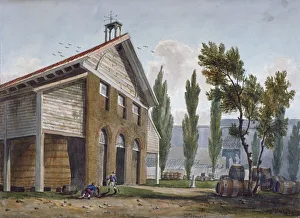 Distilling Prints: Beaufoys Vinegar Works on the site of Cupers Gardens, Lambeth, London, 1809