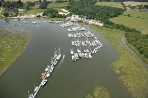 Yachts Prints: Beaulieu Aerial shots