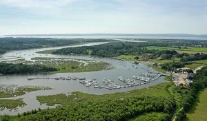 Yachts Prints: Beaulieu Aerial shots