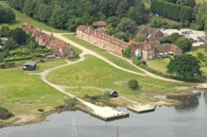Yachts Prints: Beaulieu Aerial shots
