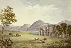 Welsh Collection: Beaumans Castle, 1845. Creator: Elizabeth Murray