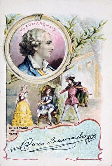 Caron De Beaumarchais Collection: Beaumarchais and The Marriage of Figaro, 1784 (c1900)