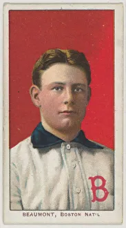 American League Collection: Beaumont, Boston, National League, from the White Border series (T206) for the American